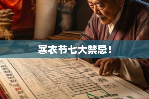 寒衣节七大禁忌！