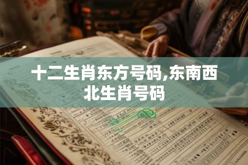 十二生肖东方号码,东南西北生肖号码