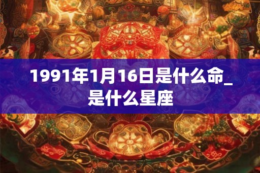 1991年1月16日是什么命_是什么星座