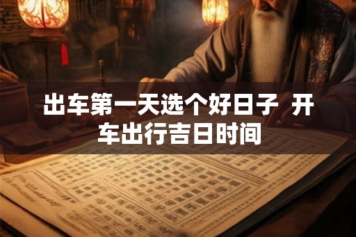 出车第一天选个好日子  开车出行吉日时间