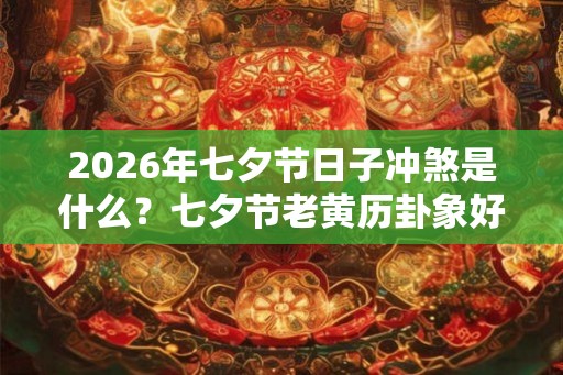 2026年七夕节日子冲煞是什么？七夕节老黄历卦象好吗？