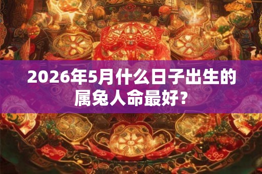 2026年5月什么日子出生的属兔人命最好？