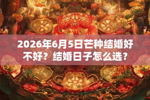 2026年6月5日芒种结婚好不好？结婚日子怎么选？