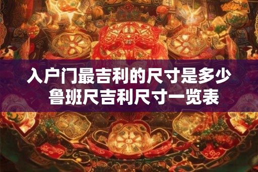 入户门最吉利的尺寸是多少 鲁班尺吉利尺寸一览表 入户门最吉利的尺寸是多少 鲁班尺吉利尺寸一览表