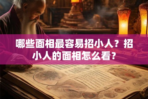 哪些面相最容易招小人?招小人的面相怎么看? 哪些面相最容易招小人?招小人的面相怎么看?