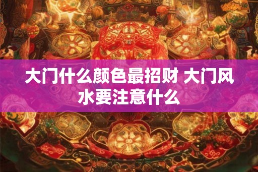 大门什么颜色最招财 大门风水要注意什么