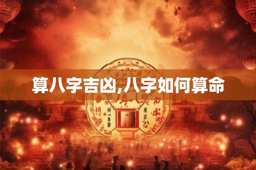 算八字吉凶,八字如何算命