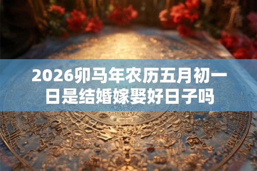2026卯马年农历五月初一日是结婚嫁娶好日子吗