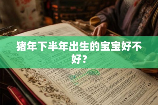 猪年下半年出生的宝宝好不好？