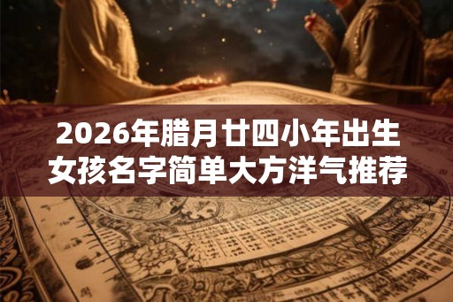 2026年腊月廿四小年出生女孩名字简单大方洋气推荐