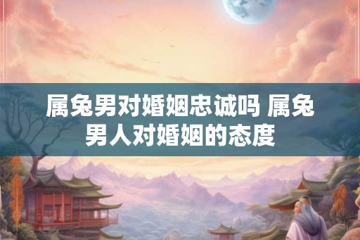 属兔男对婚姻忠诚吗 属兔男人对婚姻的态度 属兔男对婚姻忠诚吗 属兔男人对婚姻的态度