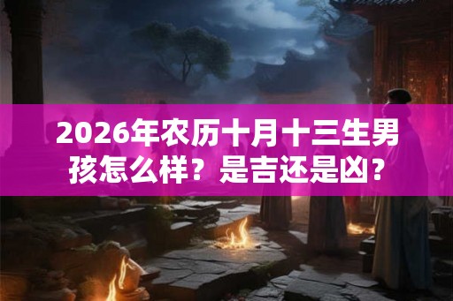 2026年农历十月十三生男孩怎么样?是吉还是凶? 2026年农历十月十三生男孩怎么样?是吉还是凶?