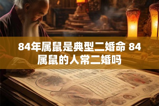 84年属鼠是典型二婚命 84属鼠的人常二婚吗