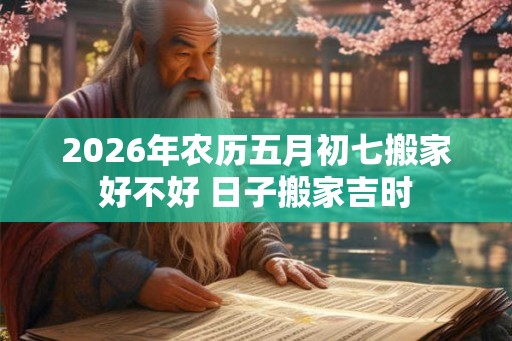 2026年农历五月初七搬家好不好 日子搬家吉时
