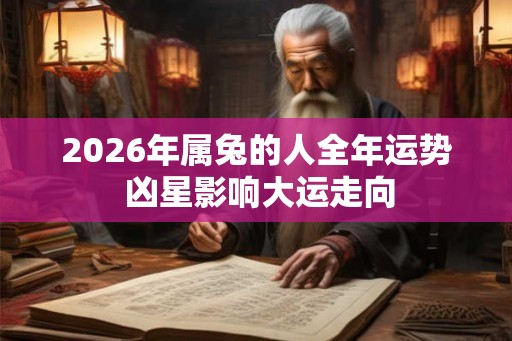 2026年属兔的人全年运势 凶星影响大运走向 2026年属兔的人全年运势 凶星影响大运走向