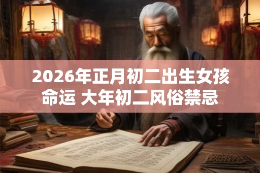 2026年正月初二出生女孩命运 大年初二风俗禁忌