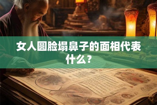 女人圆脸塌鼻子的面相代表什么？