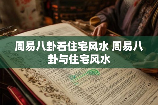 周易八卦看住宅风水 周易八卦与住宅风水
