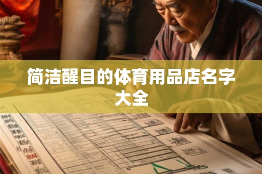 简洁醒目的体育用品店名字大全 简洁醒目的体育用品店名字大全