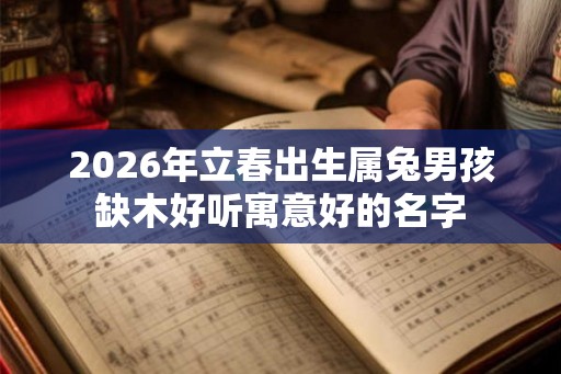 2026年立春出生属兔男孩缺木好听寓意好的名字