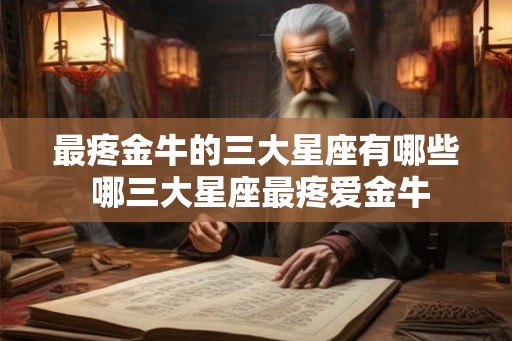 最疼金牛的三大星座有哪些 哪三大星座最疼爱金牛