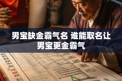 男宝缺金霸气名 谁能取名让男宝更金霸气