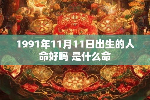 1991年11月11日出生的人命好吗 是什么命