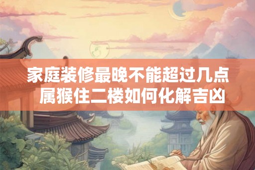 家庭装修最晚不能超过几点  属猴住二楼如何化解吉凶