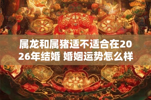 属龙和属猪适不适合在2026年结婚 婚姻运势怎么样