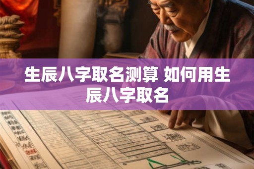 生辰八字取名测算 如何用生辰八字取名 生辰八字取名测算 如何用生辰八字取名