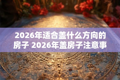 2026年适合盖什么方向的房子 2026年盖房子注意事项