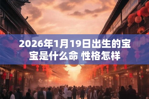 2026年1月19日出生的宝宝是什么命 性格怎样 2026年1月19日出生的宝宝是什么命 性格怎样