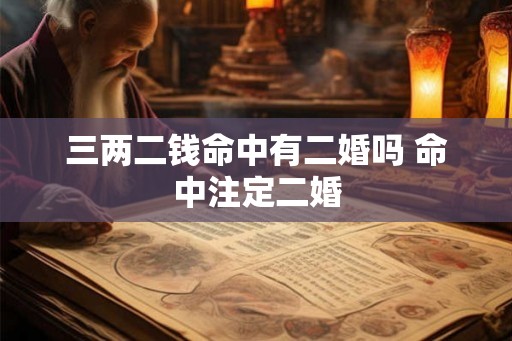 三两二钱命中有二婚吗 命中注定二婚 三两二钱命中有二婚吗 命中注定二婚