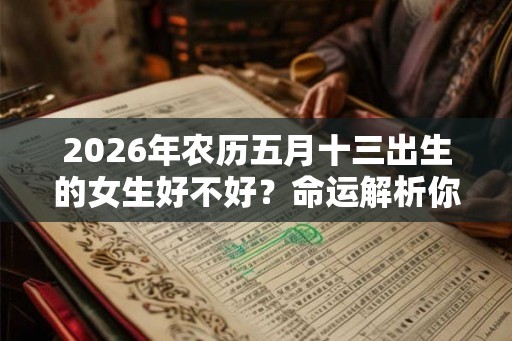 2026年农历五月十三出生的女生好不好？命运解析你知道吗？