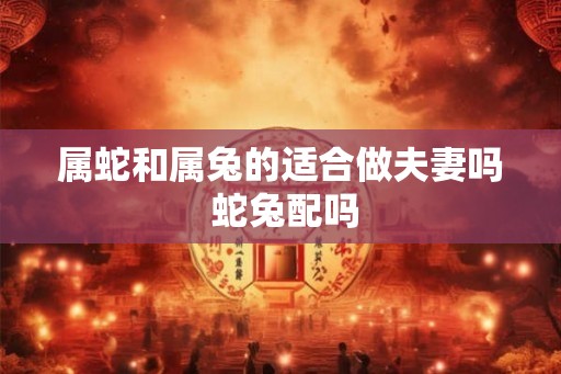 属蛇和属兔的适合做夫妻吗 蛇兔配吗