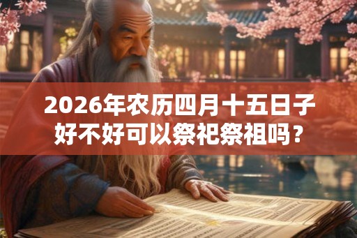 2026年农历四月十五日子好不好可以祭祀祭祖吗？