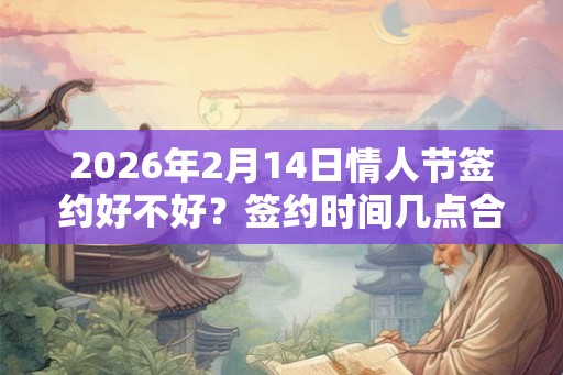 2026年2月14日情人节签约好不好?签约时间几点合适? 2026年2月14日情人节签约好不好?签约时间几点合适?