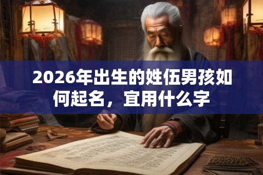 2026年出生的姓伍男孩如何起名，宜用什么字