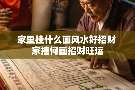 家里挂什么画风水好招财 家挂何画招财旺运