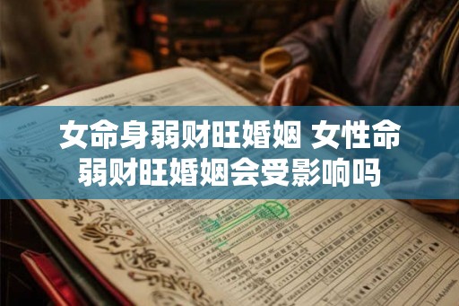女命身弱财旺婚姻 女性命弱财旺婚姻会受影响吗