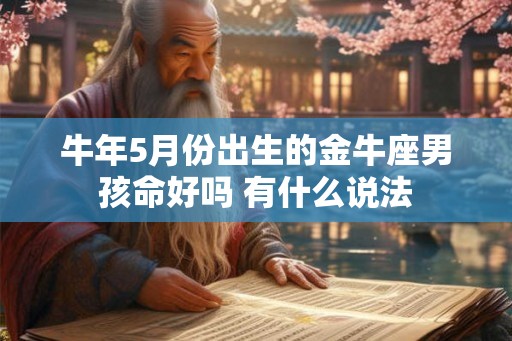 牛年5月份出生的金牛座男孩命好吗 有什么说法