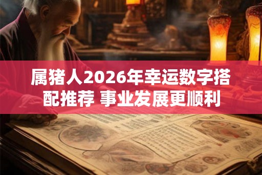 属猪人2026年幸运数字搭配推荐 事业发展更顺利