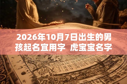 2026年10月7日出生的男孩起名宜用字  虎宝宝名字