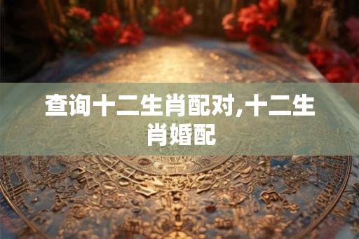 查询十二生肖配对,十二生肖婚配