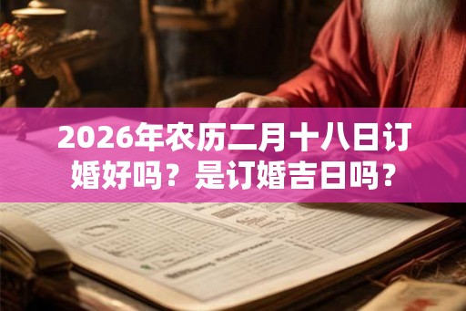 2026年农历二月十八日订婚好吗？是订婚吉日吗？