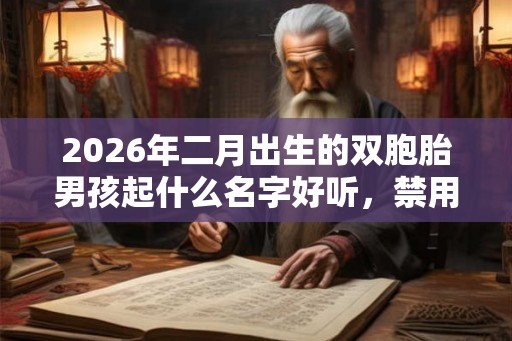 2026年二月出生的双胞胎男孩起什么名字好听,禁用什么字 2026年二月出生的双胞胎男孩起什么名字好听,禁用什么字