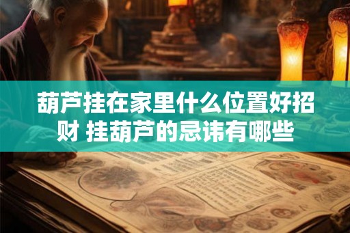 葫芦挂在家里什么位置好招财 挂葫芦的忌讳有哪些 葫芦挂在家里什么位置好招财 挂葫芦的忌讳有哪些