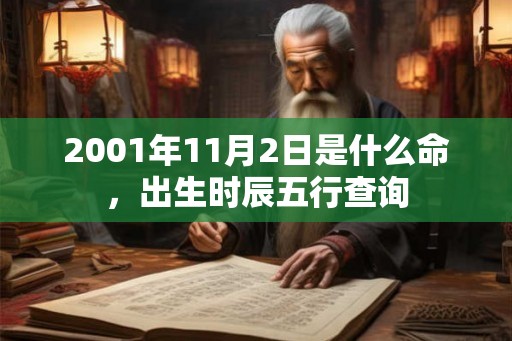2001年11月2日是什么命，出生时辰五行查询