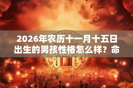 2026年农历十一月十五日出生的男孩性格怎么样？命好吗？