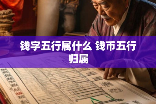钱字五行属什么 钱币五行归属